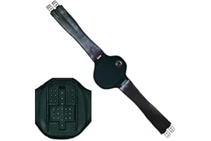 HKM Euroriding Sattelgurt "Privilège Equitation " Jump, Farbe: schwarz, Große: 130