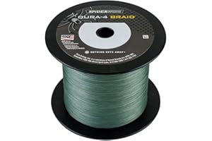 Spiderwire Dura 4 - geflochtene Angelschnur mit 4 Strängen, geschmeidig, extrem stark, gefühlvoll und sehr günstig, in Grün, 1800m, 010mm bis 0,40mm