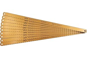 WRS WINTERHOFF WRS - Lame per seghetto da 300 mm, in metallo HSS, altamente flessibili, universali per acciaio/acciaio inossidabile/metalli non ferrosi, ecc. Made in Germany, dimensioni nome: – Contenuto: 10 pezzi