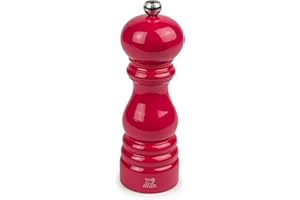 PEUGEOT - Moulin à Sel Paris 18cm - Collection Paris-rama - Réglage Classique - En Bois Labellisé PEFC - Fabrication Française - Coloris Rose Bonbon