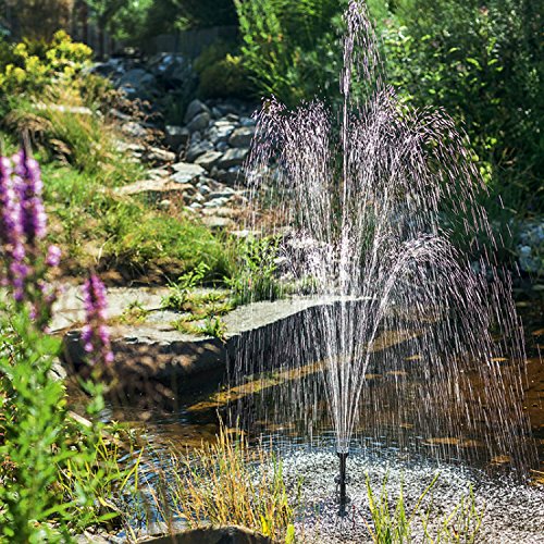 Solar Teichfilterset Profi 1300 l/h Förderleistung 35 W Solarmodul Komplettset bis 4000l Gartenteich 101071 - 3