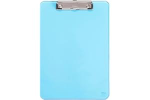 MAUL 2340631 portapapel - portapapeles (Azul, Transparente, De plástico, A4)