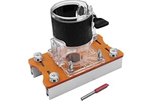 GXWCYI 2 en 1 Base de Fresadora para Madera, Aleación de Aluminio Base de Fresadora, Base de Enrutador para Madera para Recortadora de 65 MM, Cesta de Fresado para Tableros de 0-5CM de Grosor