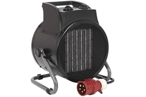 Sealey Peh5001 Industrial Ptc Fan Heater 5000W 415V 3Ph