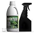 Home-Secure water soluble neem oil for plants insects, garden & organic farming 1 Liter | pure cold pressed, natural plant guard | herbal plant pest control (with Spray bottle, ml cup)