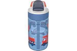 Kambukka - Borraccia per bambini - 400 ML - Impermeabile - Resistente alle macchie e agli odori - Durevole e antiurto - Lavabile in lavastoviglie - Borraccia con cannuccia - Modello Lagoon Road Dogs