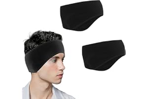 dinghaole 2 Stück Winter Sport Stirnband für Damen und Herren, Stirnband Damen Sport, Ohrenschützer Stirnbänder, Stirnband Herren Winter für Joggen, Laufen, Wandern, Fahrrad