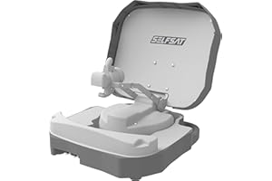 ‎SELFSAT [Test: SEHR GUT*] Selfsat Caravan Mobil Single vollautomatische Satellitenantenne inkl. iOS/Android Steuerung, Portable, Mobile Camping Sat-Anlage