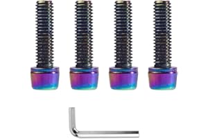 DAZISEN Bicycle Screws - 5 PCS Rust Resistance MTB Road Mountain Bike Screws, M5*17