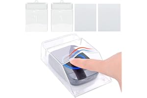 Rilime 2 Housses de Sonnette étanches, Housse Transparente pour Sonnette Housse étanche pour Porte Intelligente sans Fil étanche Anti-pour Protection de la Sonnette (Sonnette Non Incluse)
