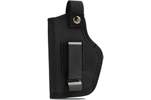 KNOCERY Fondina Universale per Pistola Glock 17/19 e Beretta 92 FS - IWB Nascosta, Pelle PU Tattica, Destra/Sinistra, Alta Compatibilità, Ideale per Softair e Accessori