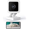 WYZE Cam v3 Baby Monitor with Camera and Audio, UK 3Pin Plug, Home Security Camera for Pet Dogs & Cats Nanny Elderly Monitoring, Works with Google Home IFTTT