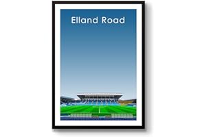 HOME GROUND GroundDesigns Leeds United FC Football Gift Elland RD Stadium Art Print LUFC
