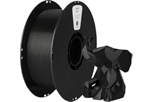 kexcelled PLA K5 3D Filament do Drukowania, 1,75 mm+/- 0,03 mm, 1 kg Szpula (2,2lb), Ulepszone Zwijanie bez Plątaniny, Wysokiej Jakości Surowce, Czarny