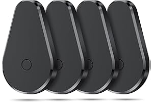Hoxe Smart Air Tag Tracker, Localizador GPS Bluetooth Compatible con Apple Buscar(Sólo iOS) - 100dB Pitido, Rastreo Mundial, Buscador Rastreador para Llaves, Equipaje y más, 4-Pack