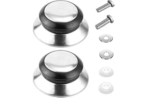 CEXUN 2 Pièces bouton de couvercle,Boutons de Couvercle de Casserole,Couvercle de Casserole en Acier Inoxydable,bouton couvercle casserole,ustensiles de cuisine,Pour Les Ustensiles de Cuisine