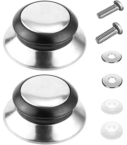 Accessori Cucina Ricambi Manico Di Ricambio Per Coperchio Nero Facile Da Impugnare, Robusta Manopola In Bachelite, Compatibile Con Più Pentole Pomello Per Coperchio Pentola