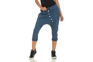 MALITO MORE THAN FASHION Malito Corto Boyfriend Pantalón con el botón 8015 Mujer Talla Única