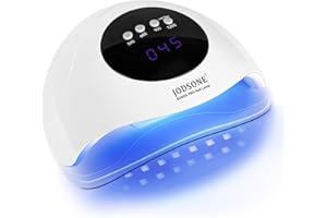 ‎JODSONE JODSONE UV-Nagellampe, LED-Gel-Nageltrockner, tragbare Gel-Nagellampe mit Auto-Sensor und 4 Timern, für den Heimsalon, Nagelwerkzeuge, weiß