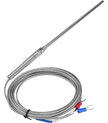EMSea Typ K Thermoelement-Sonde 0–1200 °C – 300 Cm Kabel, Edelstahl, 5 Mm Durchmesser – Für Öfen, Kessel & Labore