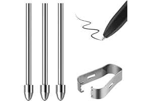 YIQICOMLE 3Pcs Pen Tips Replacement for Kindle Scribe Stylus Pen, Titanium Alloy Replacement Tip/Nibs with High Sensitivity and Tilt Support Compatible with Kindle Scribe/Hanvon N10/iReader/Remarkable Stylus