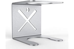 ‎MM STEEL STYLES MM Steel Styles Baseballschläger Halterung aus hochwertigem Edelstahl – Universal Schläger & Ball Halter kompatibel für alle Baseballschläger - Einfache Montage mit Klebepad