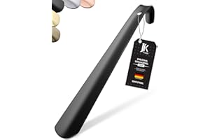 ‎JK TRADE JK Trade® 29cm STABILER Edelstahl Schuhlöffel | 2mm polierter Metall Schuhanzieher zum Sitzen | Schnell & Einfach | optimierte Länge & Breite | Shoe Horn | Business | Modern | Aufhängbar