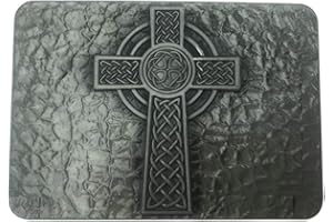 LKMY Celtic Knot Oval Belt Buckle,American Keltic Irish Scottish Celtic Cross For Mens Womens
