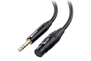 Kabel Cable Matters 6,35 mm (1/4 cala) TRS na XLR 1.8m męski na żeński (kabel XLR na TRS, kabel XLR na 1/4, kabel 1/4 na XLR)