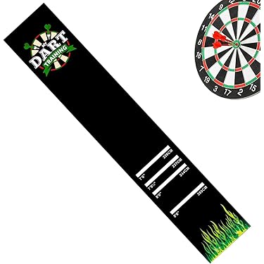 Dart-muurbescherming – set van 6 – zwart – vilt – 30 cm x 30 cm