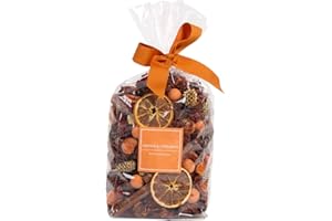GENERIC Christmas Potpourri Scented Bag Home Fragrance Natural Dried Botanicals Ready to Gift – Long-Lasting Aroma for Bedroom, Wardrobe, Living Room (Orange & Cinnamon)