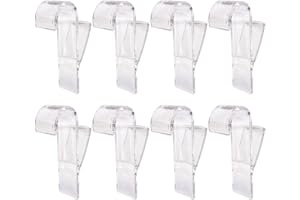 LMOGWL 8 pezzi Gancio circolare trasparente del riscaldatore, gancio circolare multifunzionale del riscaldatore, gancio ABS del riscaldatore del bagno, adatto a tutti i riscaldatori standard