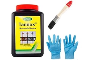 BINDULIN Kluthe Tannox Rostentferner, Rostkonverter, Rostumwandler - Der perfekte Roststabilisator inkl. Pinsel von E-Com24 (1 Liter)