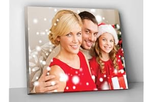 gue Décoration de Maison Photo personnalisée, imprimez Vos Photos sur Toile, personnalisée Photos d'art, Photos de Mariage, Peinture sur Toile(Aucun Cadre) (50x50cm/19.7x19.7'')