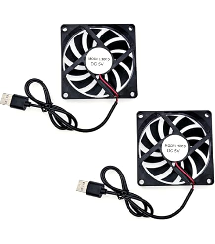 4 Ventole Di Raffreddamento 80x80x15mm DC 24V - 2 Pin, 3080 RPM, 33.8 CFM - Per Stampanti 3D, PC E Elettronica - Foto 6