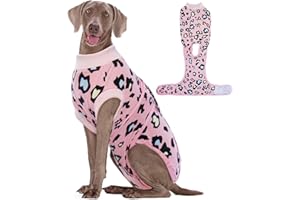 Kuoser Body para perros después de la operación, para gatos, castración, transpirable, cuello electrónico, antilamer