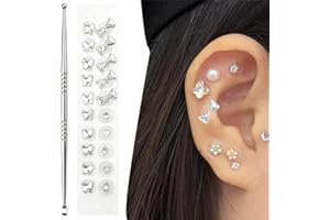 LAKPYN 20pcs Accessoire décoratif élégant Graine D'oreille D'acupuncture,Vaccaria Graines D'oreille,Oreille Presse Graines Acupuncture,Points Acupuncture Graines,Magnétiques Thérapies Auriculaire(C)