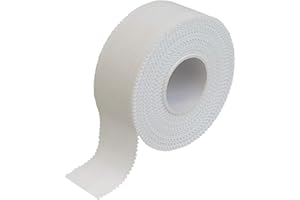 ‎BB SPORT BB Sport Taśma Sportowa Biała 1/3 / 6/12 / 24 Rolki 2,5cm x 10m Zestaw Taśm Sportowych Biały Zrywalny Nieelastyczny Bandaż Taśmowy