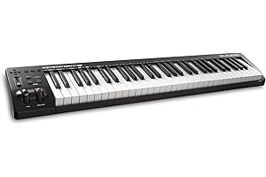 M-AUDIO Keystation 61 MK3 – 61-klawiszowa klawiatura sterująca MIDI USB do maca i PC-ta z darmowymi lekcjami online/w aplikacji i oprogramowaniem