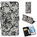 Produktbild iPhone 6s Plus Hülle, iPhone 6 Plus/ 6s Plus Schutzhülle, Alfort Lederhülle 3D Malerei PU Leder Hülle für iPhone 6 / 6s Plus Smartphone Tasche Handytasche(Schwarze Spitze)