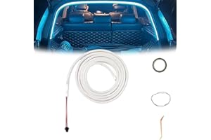 JOPWUE Dynamisch fließende Kofferraum-Lichtleiste, universelle Kofferraum-LED-Lichtleiste, wasserdicht, intelligente Auto-Innenbeleuchtung, flexibles Schneiden, Auto-Innenleuchten für Autos, SUV, Vans (Blau