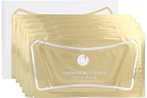 Masque pour le Cou, 5Pcs Collagène Anti-Rides Lifting du Cou Masque Hydratant Raffermissant Intense pour Resserrer la Peau Lift Soins du Cou, Patchs Anti-Rides Visage