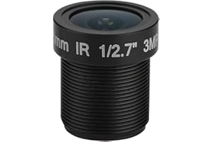 ASHATA Obiektyw 2.8mm CCTV, Richer-R Full Vision 3MP Kamera IP HD 1080P Obiektyw IR Obiektyw kamery, Mini CCTV Obiektyw M12x0,5 Night Vision Security Lens dla 1/2.1/2.5.1/3, CCD/CMOS Lenses