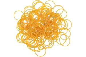 Kesheng 500x Gummibänder Gummiringe Gelb für Haushalt Durchmesser 25mm Elastisch