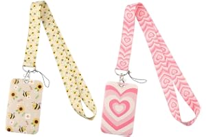 2-pack ID-korthållare med snodd, korthållare, söt snodd, halsband