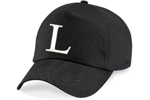4sold New Children School Caps Kids Hat Sport Alphabet A-Z Boy Girl Adjustable Baseball Cap Black