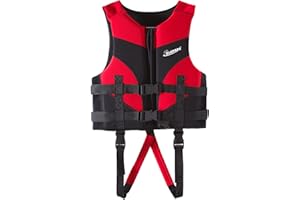 IVYH Kamizelka pływacka dla dzieci, z paskiem w kroku, letnia kamizelka pływacka, pływak, kurtka kąpielowa dla chłopców, dziewczynek, maluchów