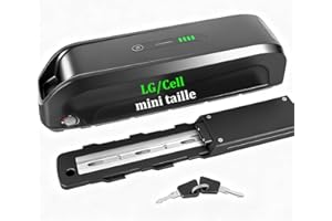 EXECYC Batterie de vélo électrique 48v 15.6Ah pour 250W 500w 750W 1000W Ebike kit Roue Avant arrière Bafang Kit (48V 15.6Ah 0-1000W/Mini Taille/Lg21700 Cell)(Chargeur Inclus)