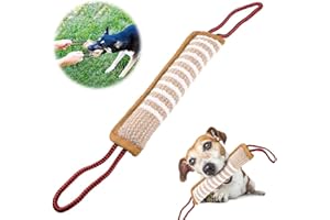 XiXiRan Giocattolo per Cani in Iuta, Salsicciotto Addestramento Cani, Dummy per Cani, Giochi per Cani Rotolo in Iuta da Masticare, Giocattolo per l'Addestramento del Cane, con Due Maniglie