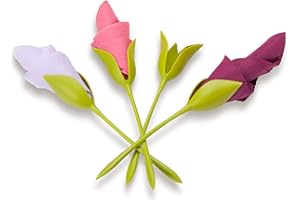 PELEG DESIGN Portatovaglioli a forma di fiore Bloom - Set di 4 pz